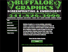 Tablet Screenshot of buffaloegraphics.com